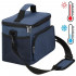 Geanta termoizolanta pentru plaja sau picnic, 11 L, pliabila, 27x19x20,5 cm, albastru [12]