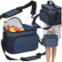 Geanta termoizolanta pentru plaja sau picnic, 11 L, pliabila, 27x19x20,5 cm, albastru [5]
