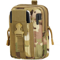 Borseta sport de brau, impermeabila, cu prindere la curea, 18x12x5cm, verde camuflaj