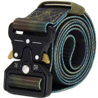 Curea centura Tactical Combat pentru barbati 3.7x125cm, rezistent, verde camuflaj Curea centura Tactical Combat pentru barbati 3.7x125cm, rezistent, verde camuflaj