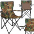 Scaun pliabil camping sau pescuit, suport pahar, 80x40x45cm, camuflaj [3]