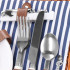 Cos de picnic echipat pentru 4 persoane Deluxe, din rachita, cu vesela si tacamuri, frigorific [17]