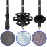 Set bete trekking reglabile 62-135 cm, aluminiu, cu accesorii si husa, negru si verde [11]