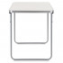 Masa pliabila pentru camping, cu maner transport, blat MDF si cadru aluminiu, 90x60x70 cm, gri [15]