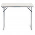 Masa pliabila pentru camping, cu maner transport, blat MDF si cadru aluminiu, 90x60x70 cm, gri [21]