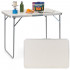 Masa pliabila pentru camping, cu maner transport, blat MDF si cadru aluminiu, 90x60x70 cm, gri [4]