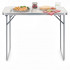 Masa pliabila pentru camping, cu maner transport, blat MDF si cadru aluminiu, 90x60x70 cm, gri [7]