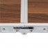 Set masa pliabila de camping cu 4 scaune, inaltime reglabila, aluminiu si MDF, 120x60x71 cm, maro si argintiu [18]