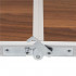 Set masa pliabila de camping cu 4 scaune, inaltime reglabila, aluminiu si MDF, 120x60x71 cm, maro si argintiu [19]