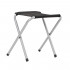 Set masa pliabila de camping cu 4 scaune, inaltime reglabila, aluminiu si MDF, 120x60x71 cm, maro si argintiu [22]