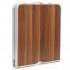 Set masa pliabila de camping cu 4 scaune, inaltime reglabila, aluminiu si MDF, 120x60x71 cm, maro si argintiu [24]