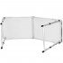 Masa pliabila pentru camping cu organizator suspendat, inaltime reglabila, aluminiu si MDF, 120x47x71 cm, negru si argintiu [19]