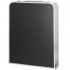 Masa pliabila pentru camping cu organizator suspendat, inaltime reglabila, aluminiu si MDF, 120x47x71 cm, negru si argintiu [20]
