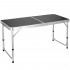 Masa pliabila pentru camping cu organizator suspendat, inaltime reglabila, aluminiu si MDF, 120x47x71 cm, negru si argintiu [6]