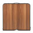 Set masa pliabila de camping cu 4 scaune, inaltime reglabila, aluminiu si MDF, 120x60x71 cm, maro si negru [12]