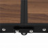 Set masa pliabila de camping cu 4 scaune, inaltime reglabila, aluminiu si MDF, 120x60x71 cm, maro si negru [14]