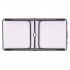 Set masa pliabila de camping cu 4 scaune, inaltime reglabila, aluminiu si MDF, 120x60x71 cm, maro si negru [32]