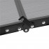 Set masa pliabila de camping cu 4 scaune, inaltime reglabila, aluminiu si MDF, 120x60x71 cm, negru [18]