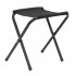 Set masa pliabila de camping cu 4 scaune, inaltime reglabila, aluminiu si MDF, 120x60x71 cm, negru [22]