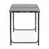 Set masa pliabila de camping cu 4 scaune, inaltime reglabila, aluminiu si MDF, 120x60x71 cm, negru [25]