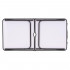 Set masa pliabila de camping cu 4 scaune, inaltime reglabila, aluminiu si MDF, 120x60x71 cm, negru [32]