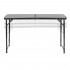 Set masa pliabila de camping cu 4 scaune, inaltime reglabila, aluminiu si MDF, 120x60x71 cm, negru [35]
