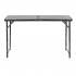 Set masa pliabila de camping cu 4 scaune, inaltime reglabila, aluminiu si MDF, 120x60x71 cm, negru [9]