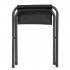 Set masa pliabila de camping cu 4 scaune, inaltime reglabila, aluminiu si MDF, 120x60x71 cm, negru [10]