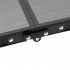 Masa pliabila pentru camping cu suport umbrela, reglabila pe inaltime, aluminiu si MDF, 120x60x71 cm, negru si gri [15]