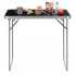 Masa pliabila camping cu maner transport, blat MDF si cadru aluminiu, 80x60x70 cm, argintiu si negru [18]
