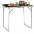 Masa pliabila camping cu maner transport, blat MDF si cadru aluminiu, 80x60x70 cm, argintiu si negru [11]