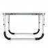 Masa pliabila camping sau picnic joasa cu maner transport, blat MDF si cadru aluminiu, 62x40x25 cm, gri [19]