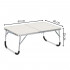 Masa pliabila camping sau picnic joasa cu maner transport, blat MDF si cadru aluminiu, 62x40x25 cm, gri [20]