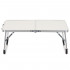 Masa pliabila camping sau picnic joasa cu maner transport, blat MDF si cadru aluminiu, 62x40x25 cm, gri [21]
