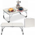 Masa pliabila camping sau picnic joasa cu maner transport, blat MDF si cadru aluminiu, 62x40x25 cm, gri [5]