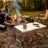Masa pliabila camping sau picnic joasa cu maner transport, blat MDF si cadru aluminiu, 62x40x25 cm, gri [7]
