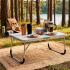 Masa pliabila camping sau picnic joasa cu maner transport, blat MDF si cadru aluminiu, 62x40x25 cm, gri [8]