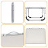 Masa pliabila camping sau picnic joasa cu maner transport, blat MDF si cadru aluminiu, 62x40x25 cm, gri [11]