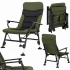 Scaun pliabil premium pentru pescuit sau camping, reglabil in 5 pozitii, picioare reglabile pe inaltime, 72x60x102 cm, 180 kg, verde inchis [3]