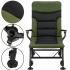 Scaun pliabil premium pentru pescuit sau camping, reglabil in 5 pozitii, picioare reglabile pe inaltime, 72x60x102 cm, 180 kg, verde inchis [20]