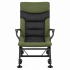 Scaun pliabil premium pentru pescuit sau camping, reglabil in 5 pozitii, picioare reglabile pe inaltime, 72x60x102 cm, 180 kg, verde inchis [5]