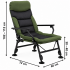 Scaun pliabil premium pentru pescuit sau camping, reglabil in 5 pozitii, picioare reglabile pe inaltime, 72x60x102 cm, 180 kg, verde inchis [8]