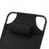 Sezlong pliabil gradina cu saltea confortabila si perna, reglabil 3 pozitii, buzunar lateral, maxim 120 kg, 175x57x71 cm, gri si negru [6]
