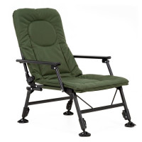 Scaun pliabil premium pentru pescuit sau camping, reglabil in 5 pozitii, picioare reglabile pe inaltime, 71x57x90 cm, 140 kg, verde inchis Scaun pliabil premium pentru pescuit sau camping, reglabil in 5 pozitii, picioare reglabile pe inaltime, 71x57x90 cm, 140 kg, verde inchis