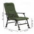 Scaun pliabil premium pentru pescuit sau camping, reglabil in 5 pozitii, picioare reglabile pe inaltime, 71x57x90 cm, 140 kg, verde inchis [22]