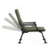 Scaun pliabil premium pentru pescuit sau camping, reglabil in 5 pozitii, picioare reglabile pe inaltime, 71x57x90 cm, 140 kg, verde inchis [9]