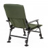Scaun pliabil premium pentru pescuit sau camping, reglabil in 5 pozitii, picioare reglabile pe inaltime, 71x57x90 cm, 140 kg, verde inchis [10]