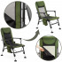 Scaun pliabil premium pentru pescuit sau camping cu suport pentru picioare, reglabil in 5 pozitii, picioare reglabile pe inaltime, 81x57x100 cm, 140 k [3]