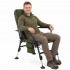 Scaun pliabil premium pentru pescuit sau camping cu suport pentru picioare, reglabil in 5 pozitii, picioare reglabile pe inaltime, 81x57x100 cm, 140 k [16]