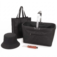 Set pentru cules ciuperci cu 4 accesorii, cos pliabil cu maner si baza rigidizata, geanta transport, palarie reversibila si cutit pliabil cu perie pen Set pentru cules ciuperci cu 4 accesorii, cos pliabil cu maner si baza rigidizata, geanta transport, palarie reversibila si cutit pliabil cu perie pen